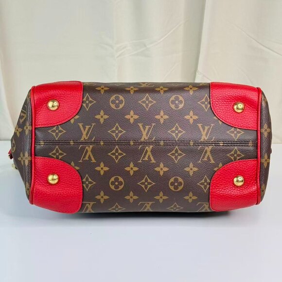 Louis Vuitton Monogram Canvas Estrella Shoulder Bag Tote with Red Handles - Picture 5 of 8